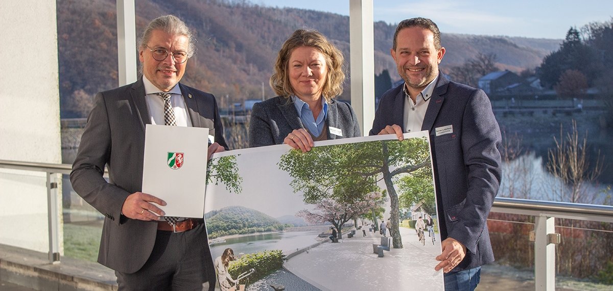 Bürgermeister Bernd Goffart, Susanne Pauk, Sander Lutterbach