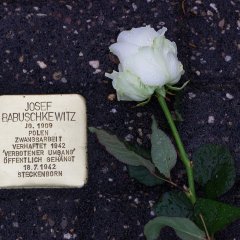 Der Stolperstein für Josef Babuschkewitz