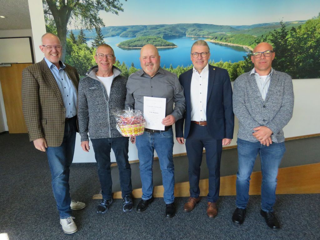 v. l. n. r.: Frank Prömpeler, Christoph Nellessen, Udo Heinen, Bernd Goffart, Udo Carl