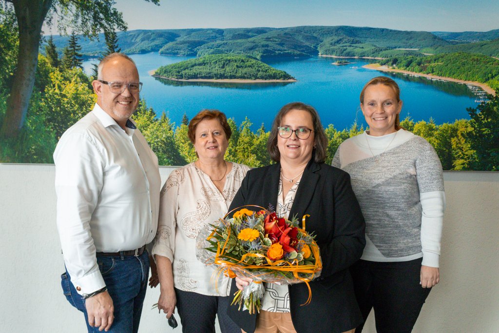 v. l. n. r.: Frank Prömpeler, Susanne Schreiber, Alexandra Dümmer, Nadine Waßmer
