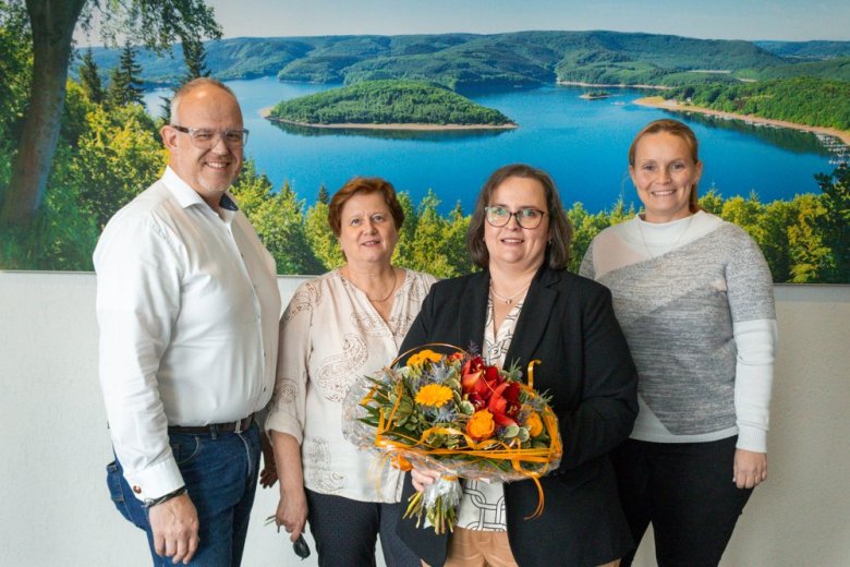 v. l. n. r.: Frank Prömpeler, Susanne Schreiber, Alexandra Dümmer, Nadine Waßmer