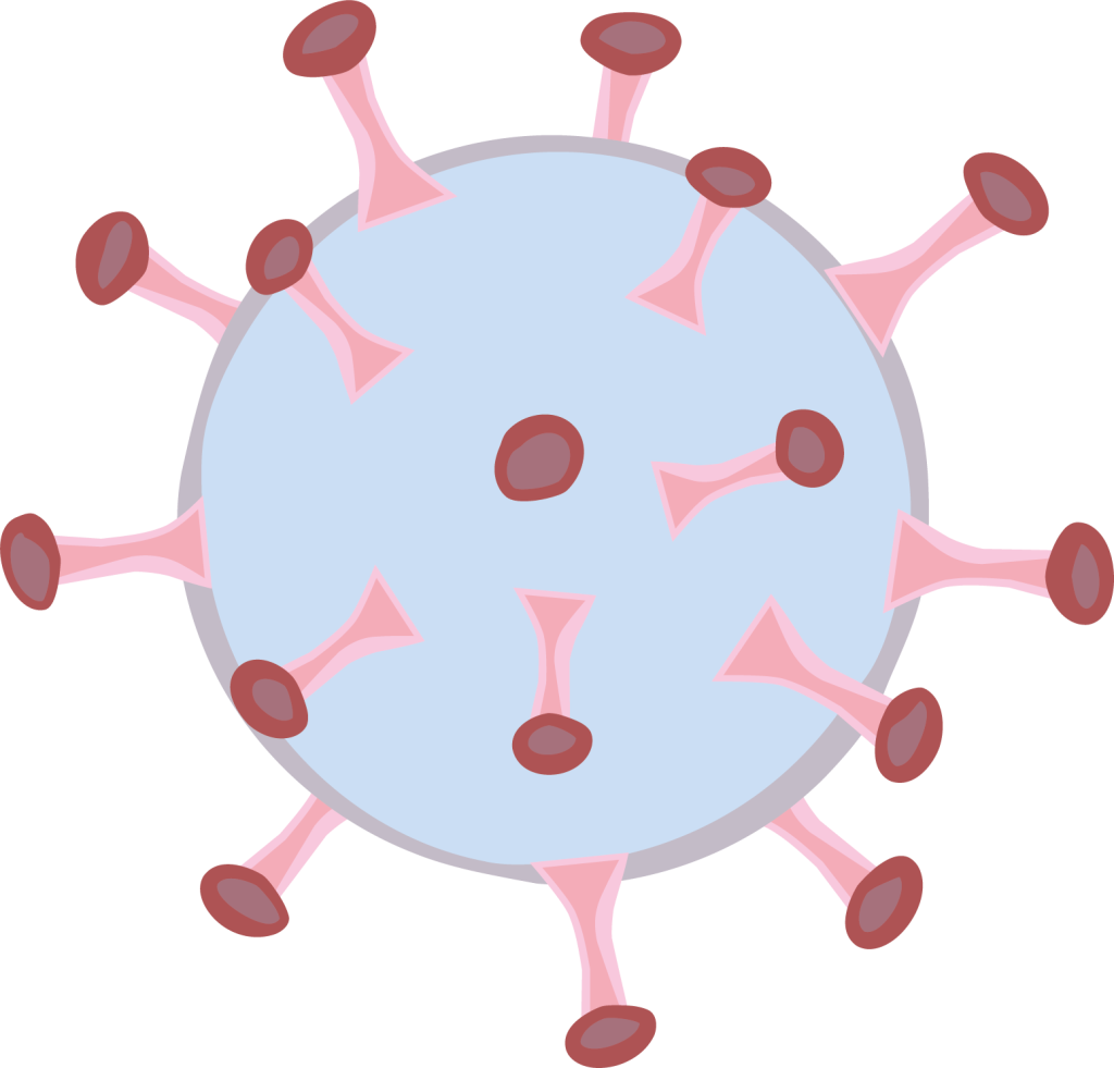grafische Darstellung eines Virus