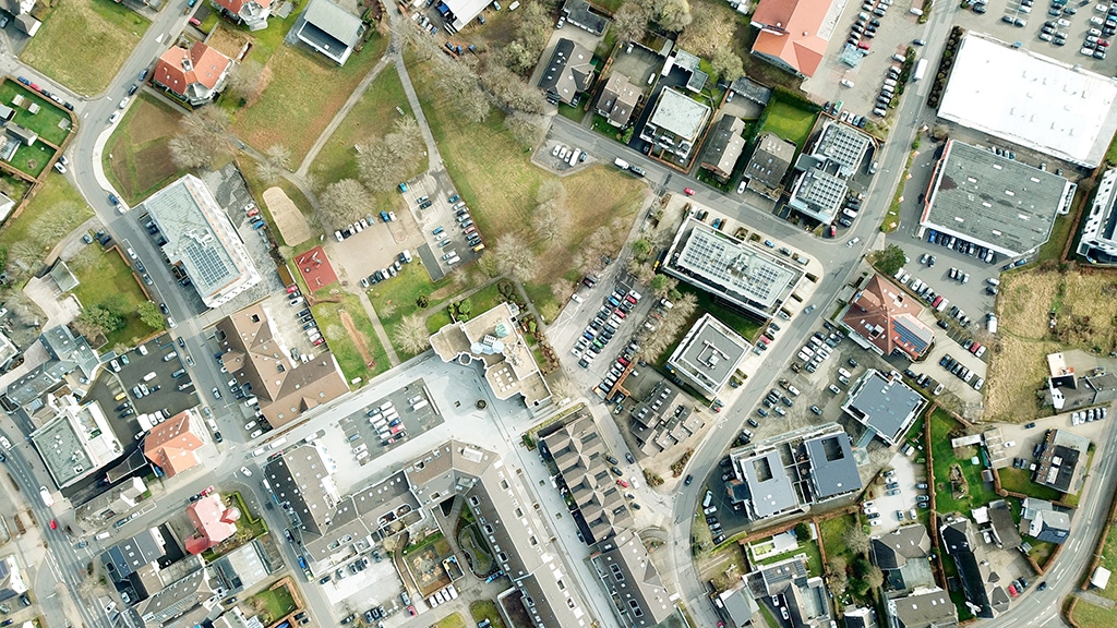 Simmerath Ortszentrum Vogelperspektive