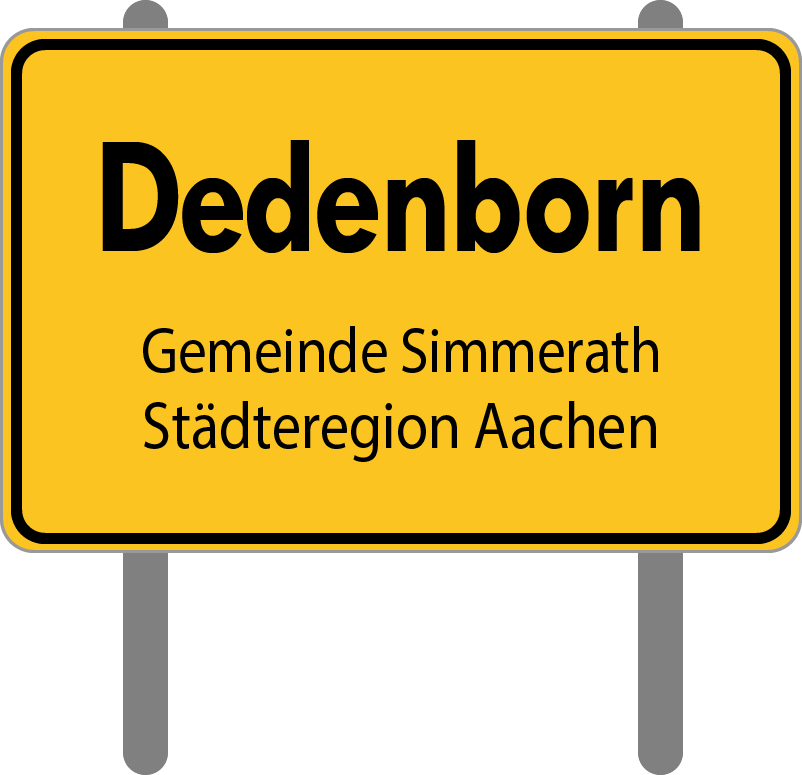 Grafik Ortschild Dedenborn