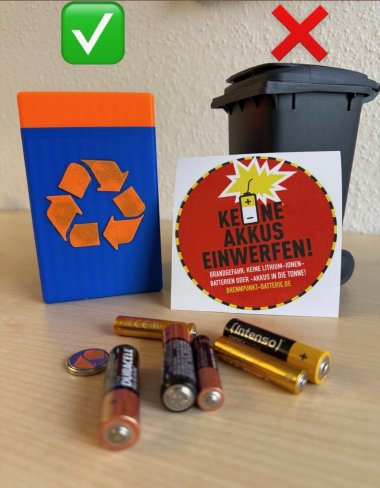 Richtige Entsorgung von Batterien