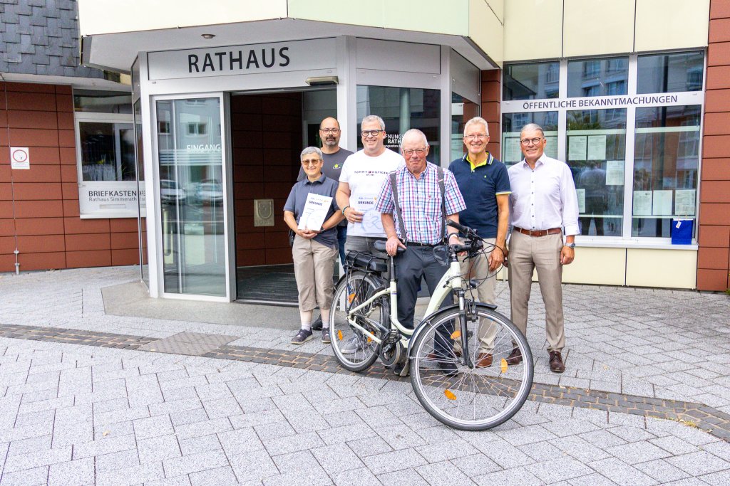 Gruppenfoto Siegerehrung Stadtradeln 2026