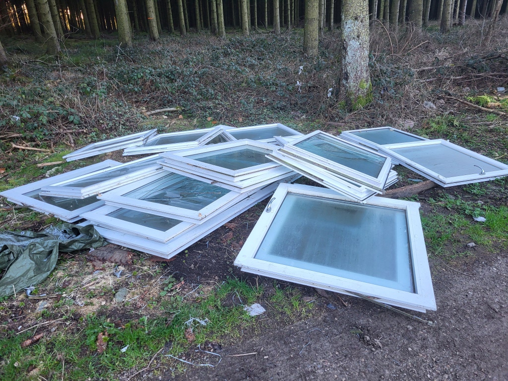 Fenster auf dem Wanderparkplatz