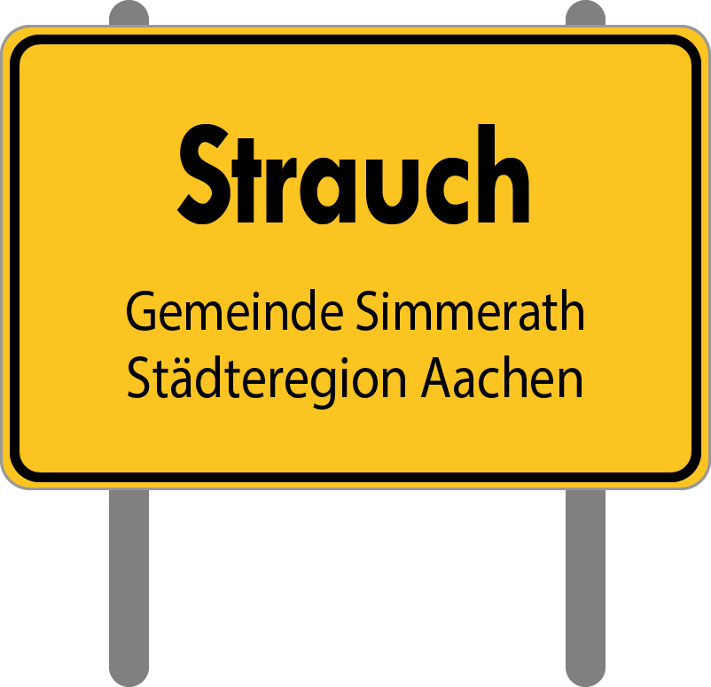 Grafik Ortsschild Strauch