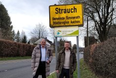 Bürgermeister Bernd Goffart und Ortsvorsteher Daniel Scheen-Pauls in Simmerath