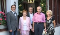 Goldhochzeit Helmut und Maria Nelleßen Bernd Goffart, Maria Nelleßen, Heiner Jansen, Helmut Nelleßen, Angelika Jansen