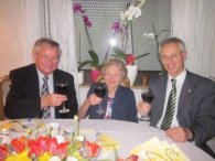 90. Geburtstag Margaretha Mersch Alex Stiel, Margaretha Mersch, Karl-Heinz Hermanns