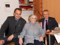 90. Geburtstag Anna Vogelsberg Stefan Haas, Anna Vogelsberg, Karl-Heinz Hermanns