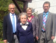 v.l.n.r. Karl-Heinz Hermanns, Philomena Dederichs, Ursula Harth, Bruno Nellessen