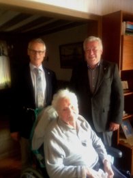 v.l.n.r. Karl-Heinz Hermanns, Margarete Breuer, Bruno Löhrer