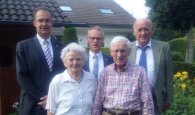 hinten v.l.n.r.: Stefan Haas, Karl-Heinz Hermanns, Hans-Josef Hilsenbeck; vorne Eheleute Nießen