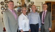 v.l.n.r. Robert Johnen, Eheleute Hürtgen, Karl-Heinz Hermanns
