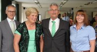 v.l.n.r.: Karl-Heinz Hermanns, Eheleute Johnen, Maren Franz