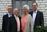 v.l.n.r.: Karl-Heinz Hermanns, Eheleute Jung, Ralph Löhr