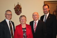 v.l.n.r.: Karl-Heinz Hermanns, Eheleute Richter, Stefan Haas