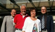 v.l.n.r.: Günter Scheidt, Eheleute Schreiber, Bernd Goffart