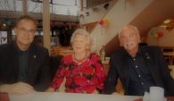90. Geburtstag Gisela Ritzke v.l.n.r.: Stefan Haas, Gisela Ritzke, Norbert Brewer