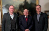 90. Geburtstag Dr. Werner Schleider v.l.n.r.: Andreas Hermanns, Dr. Wernder Schleider, Stefan Haas