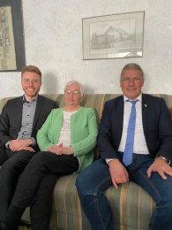 90. GT Katharina Braun v.l.n.r.: Daniel Scheen-Pauls, Katharina Braun, Bernd Goffart