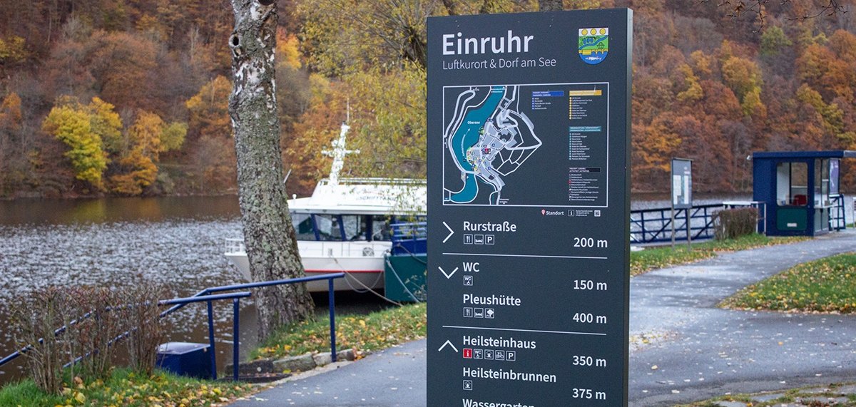 Touristisches Fußgängerleitsystem