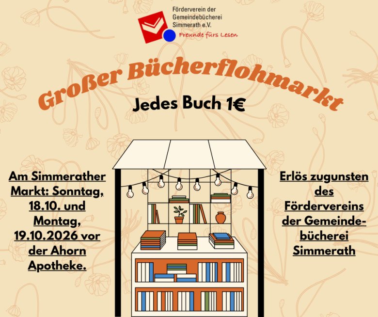 Brown and Red Illustration Minimalist Book Store Promotion Facebook Post - 1