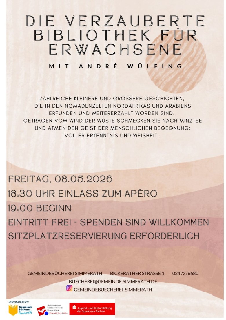 Veranstaltungsplakat mit den Informationen aus dem Text