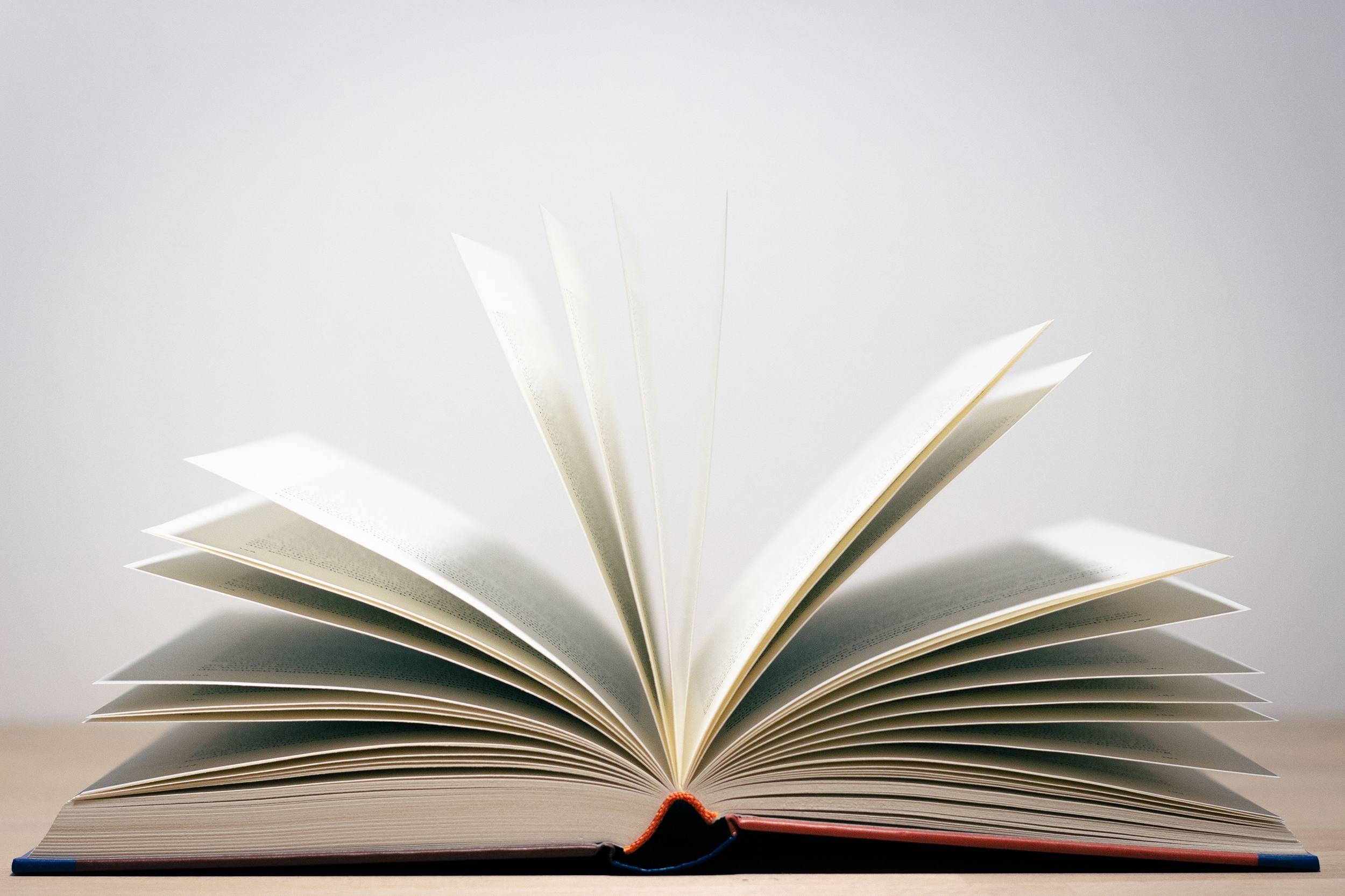 Nahansicht eines aufgeschlagenen Buches